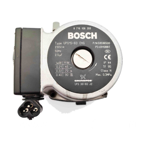 Bomba Bosch/Grundfos UPS15-60 CHG — Marcaje 59596500 - Tecnocaldera